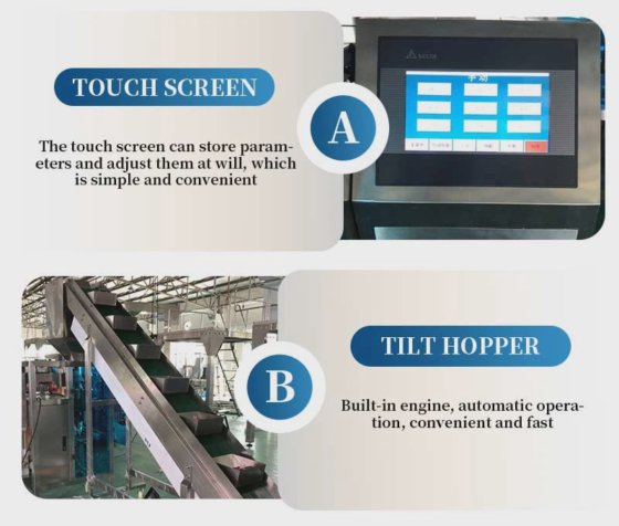 Dession 半自動バケット エレベーター顆粒マカロニ パスタ包装機価格