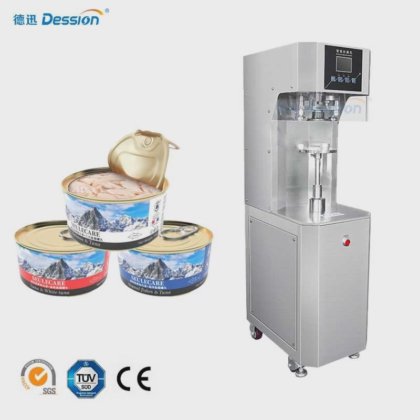 Dession Kleine halbautomatische Weißblech-Dosenverschließmaschine in