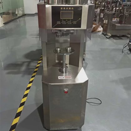 Dession Kleine halbautomatische Weißblech-Dosenverschließmaschine in