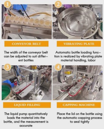 Dession 设计新颖的蜂蜜灌装机 蜂蜜瓶盖灌装机 中国制造商