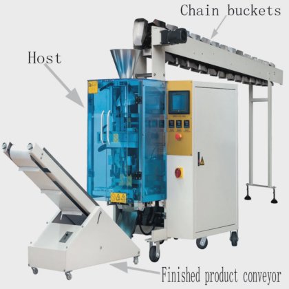 带食品包装公司的 Dession 薯片包装机