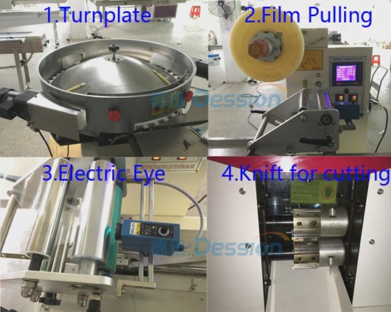 Dession 高品质全自动塑料薄膜笔包装机/铅笔包装机