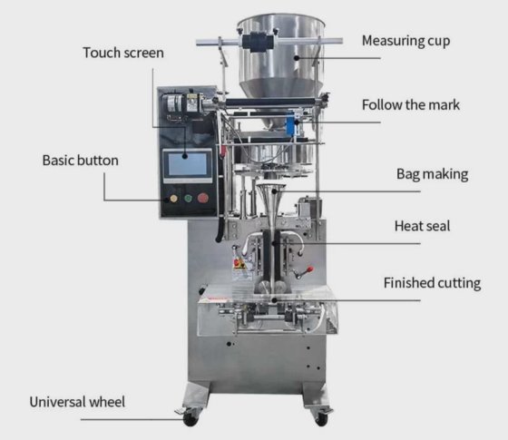 Dession 立式颗粒盐自动包装机 盐包装解决方案
