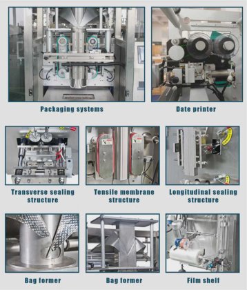 带氮气冲洗的 Dession 自动称重式零食包装机 薯片包装机 零食包装解决方案