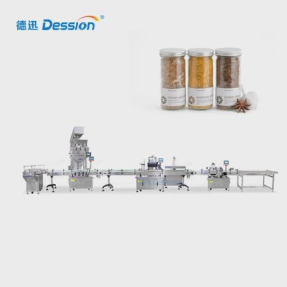 Dession Dession 全自动香料调味料称重罐瓶装灌装封口机工厂