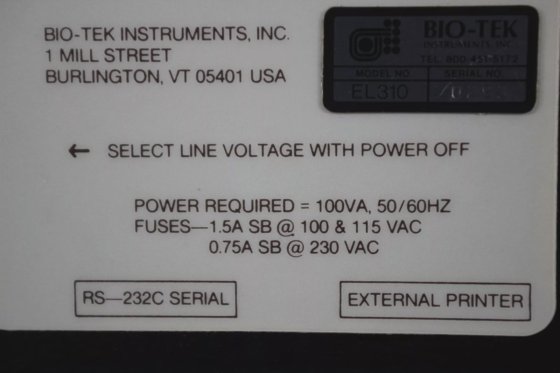 Bio Tek EIA Autoreader Model