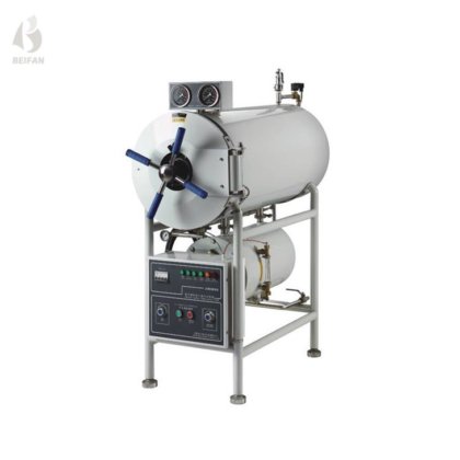 横の円柱圧力蒸気の滅菌装置