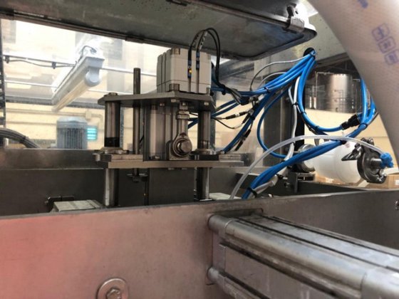 完整的灌装线袋装盒