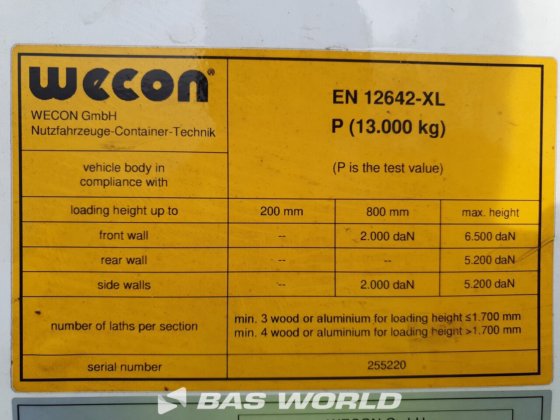 Wecon 交换车身半拖车