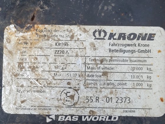 Krone ZZ20A集装箱底盘