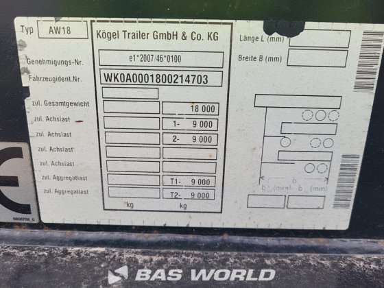 考格尔集装箱底盘