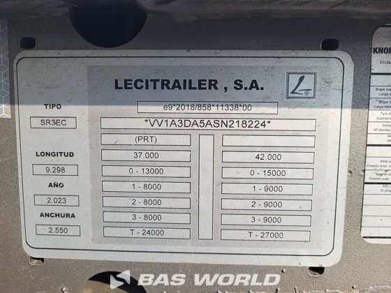 Lecitrailer 集装箱底盘