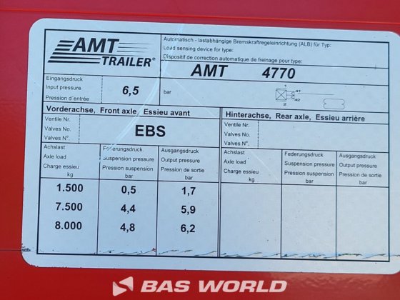 AMT 拖车帘边半挂车