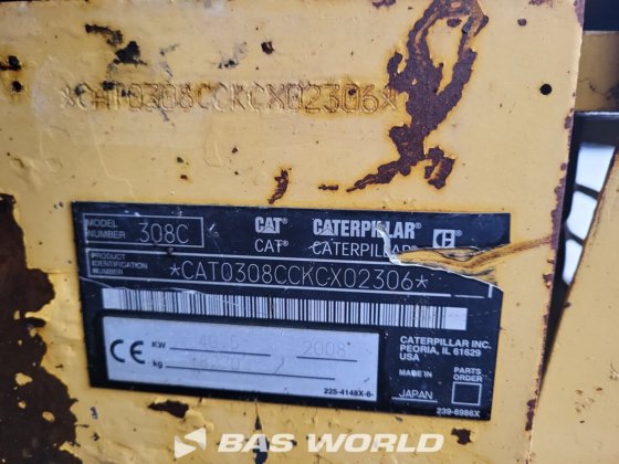 キャタピラー 308C ミニショベル <10t
