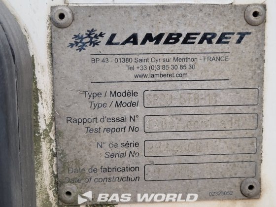 ランベレ冷蔵セミトレーラー