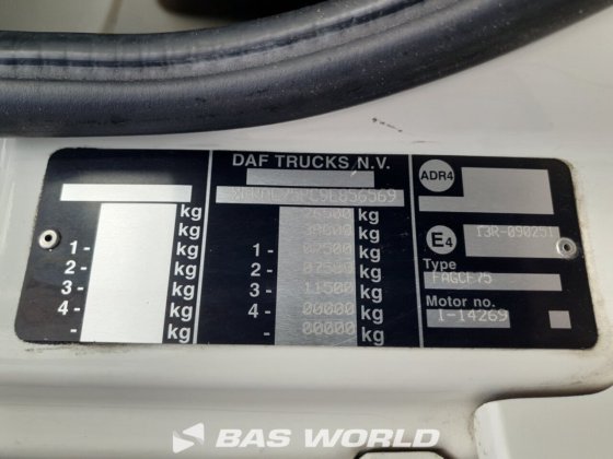 DAF CF75.250 6X2 Mol Type：推土机