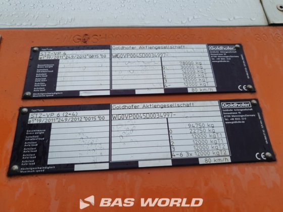 ゴールドホーファー ローローダー・セミトレーラー