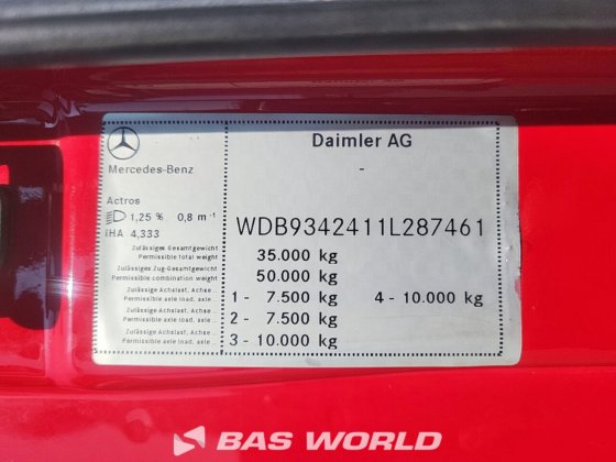 メルセデス アクトロス 2648 8X4 平トラック