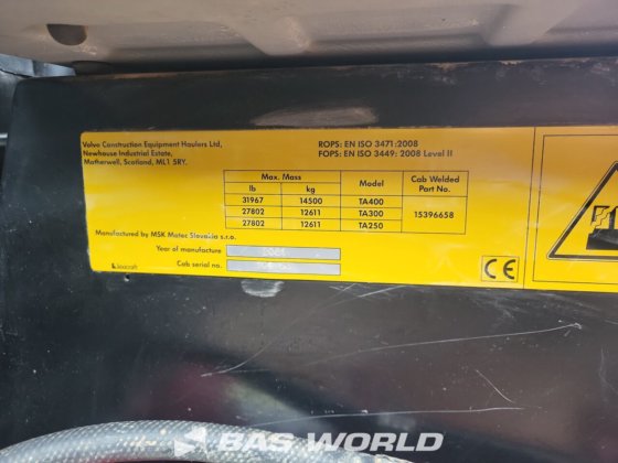 特雷克斯 TA300 自卸车