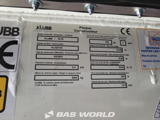 ルノーマスター145PK油圧作業台