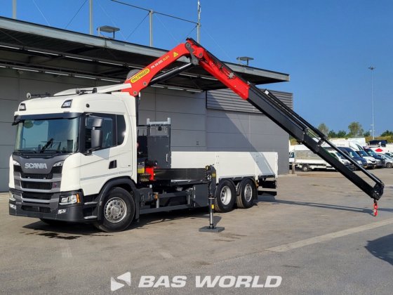 スカニア G410 6X2 パルフィンガー 平床トラック