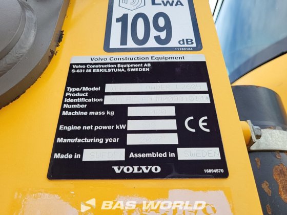 ボルボ L260 H ホイールローダー