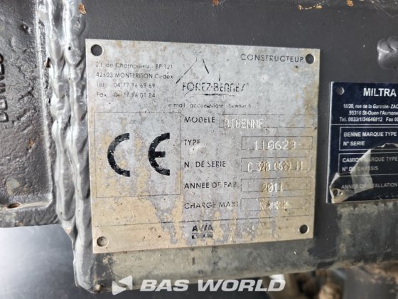 ルノー・ケラックス430 8X4 フォレス・ベネス・ティッパー