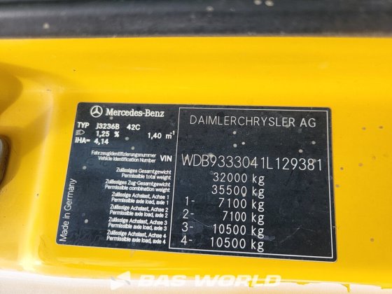 メルセデスアクトロス3236 8X4 ステッターコンクリートミキサートラック