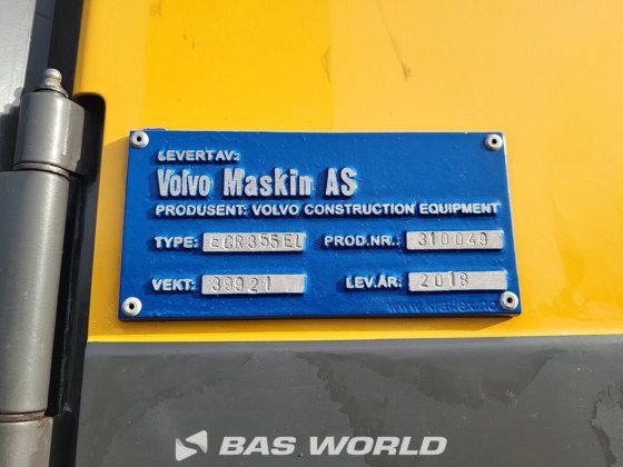 沃尔沃ECR355 E L履带式挖掘机