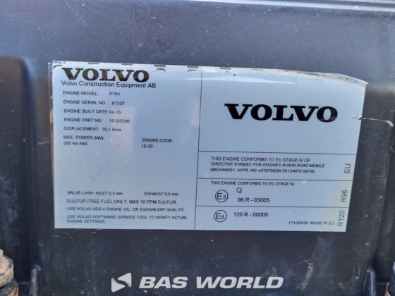 沃尔沃A40 G自卸卡车