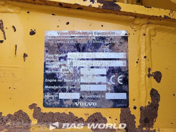 ボルボ A40 G ダンプトラック