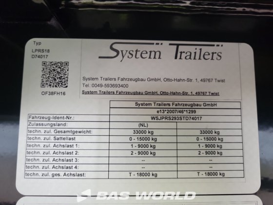 System Trailers 封闭箱式半拖车