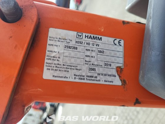 HAMM HD12 VV 双轮压路机