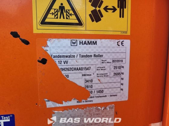 HAMM HD12 VV 双轮压路机