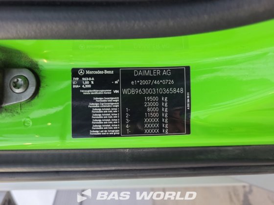 メルセデス アントス 1827 4X2 フォコール・ボディ・トラック