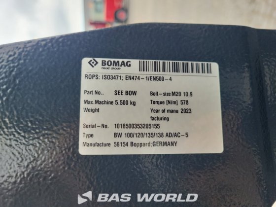 Bomag BW100 ADe-5 双轮压路机