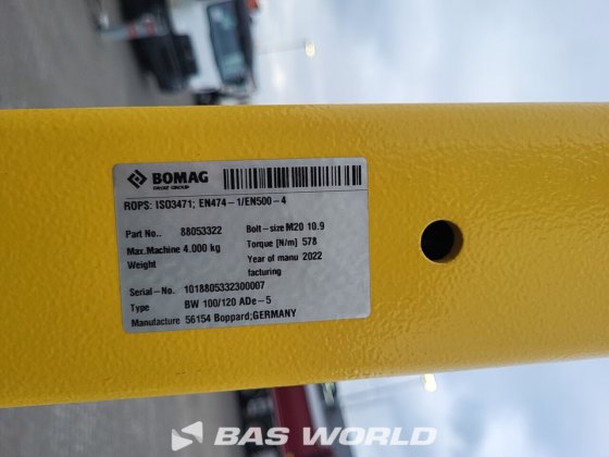 Bomag BW100 ADe-5 双轮压路机