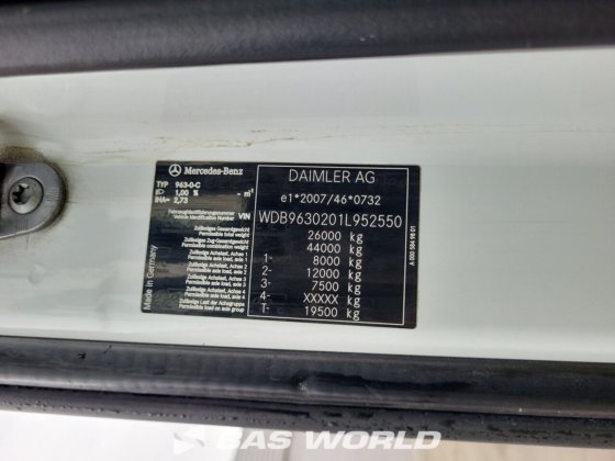 メルセデス・アクトロス 2543 6X2 フラットベッドトラック