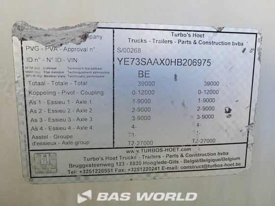 ターボス・フート サイロ セミトレーラー