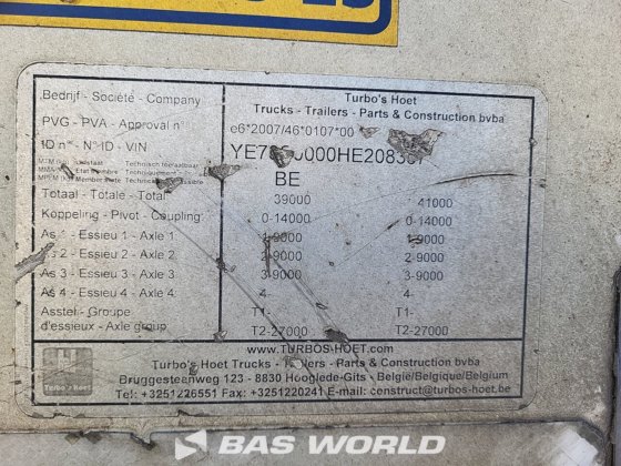 ターボス・フート サイロ セミトレーラー