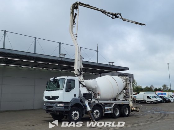 ルノー 8X4 メクボ コンクリートミキサートラック