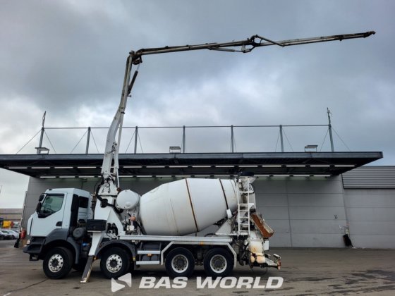 ルノー 8X4 メクボ コンクリートミキサートラック