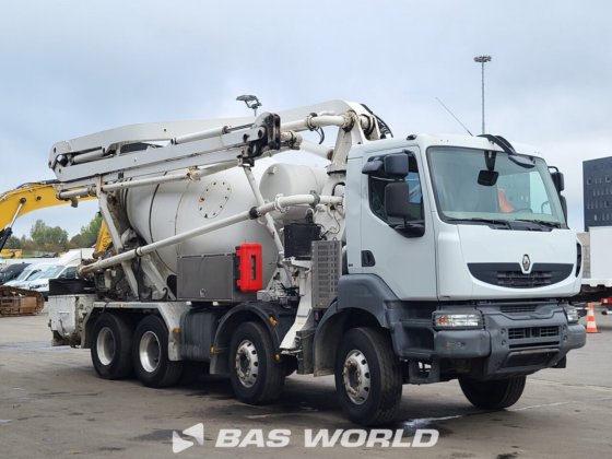 ルノー 8X4 メクボ コンクリートミキサートラック