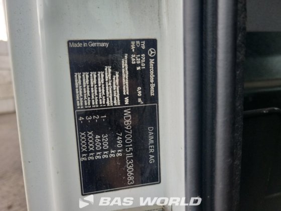 メルセデス・アテゴ 816 4X2 ジョンカー ボックスボディトラック