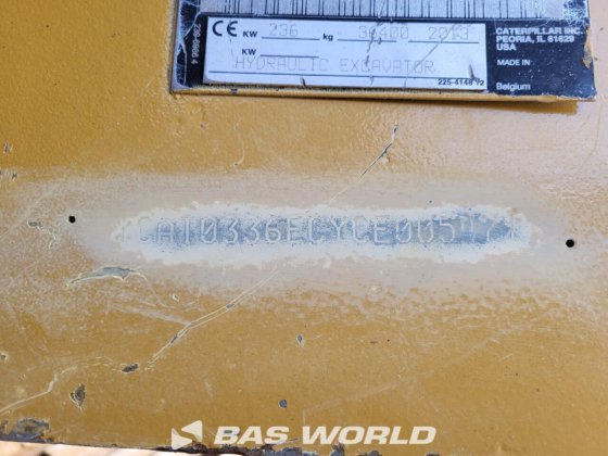 キャタピラー 336 E L クローラーショベル