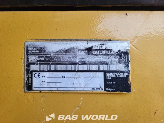 キャタピラー 336 E L クローラーショベル