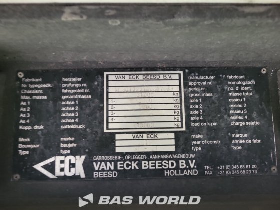 Van Eck Refrigerated Semi-Trailer