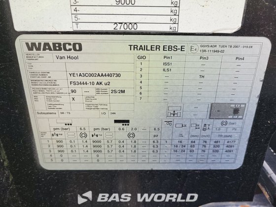 范霍尔集装箱底盘