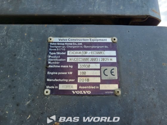 沃尔沃 EC300 E L 履带式挖掘机
