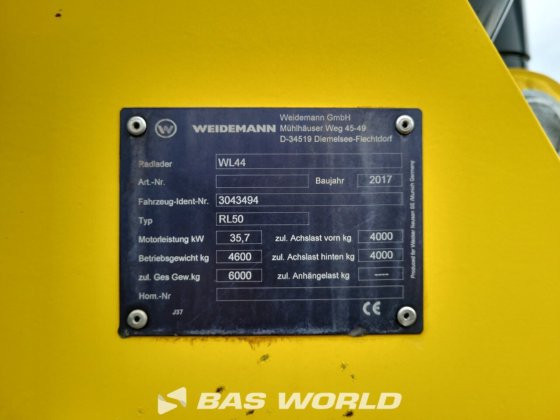 ワッカー ノイソン WL 44 ホイールローダー